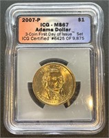 2007  P Adams Dollar ICG MS67