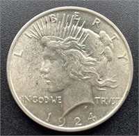 1924 Peace Dollar, MS