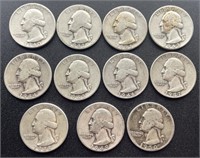 (11) A Decade Of Silver Quarters- 1940-1950