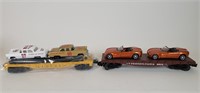 Lionel Flat Cars with Car Loads