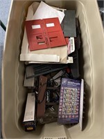 Large Bin Filled with Train Items