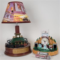 Lionel Train Station Lamp and Alarm Clock