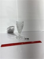 6" Cut Glass Crystal Vase