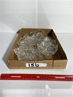 (3) Cut Glass Candy Dishes