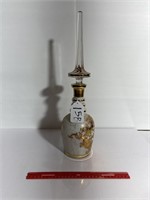 Ant Opaline and Spiral Decanter 18" Tall