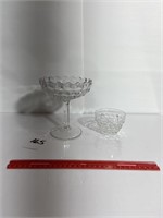 Fostoria American Clear Glass 6.25" Compote