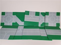 10 Lego Roadway Green Base Plates