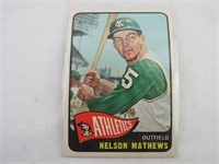 1965 Topps Nelson Mathews Card