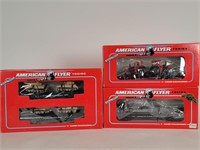 American Flyer Boxed S Gauge Loaded Flat Cars