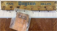 Vintage DAYTON Fan Belt Rack w/catalog 1932