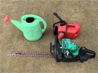 Watering Can, 1 gal. Gas Can & Excalibur