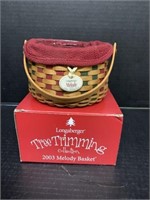2003 Longaberger Tree Trimming Melody Basket