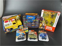 Hot Wheels Lunch Box and Toys