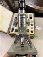 VTG TASCO MICROSCOPE WITH CASE AND MORE