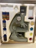VTG TASCO MICROSCOPE WITH CASE AND MORE