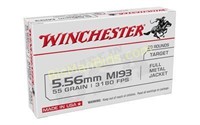 WIN M193 5.56 55GR FMJ - 100 Rds