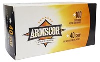 ARMSCOR 40 S&W 180 GRAIN FMJ - 100 Rds