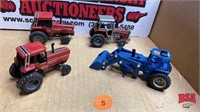 4 - Die Cast 1/64 Scale Tractors