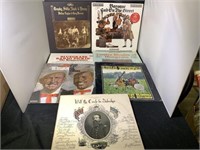 (7 pcs) Record Albums- Bluegrass; Banjo; Crosby,