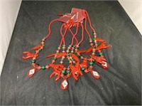 4 SETS OF NECKLACES w/ MATCHING EARRINGS SETS