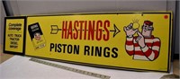Hastings Piston Rings Wooden Sign 48" x 12"