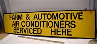 Plywood Air Conditioner Service Sign 48" x 12"