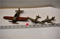3 - Toy Metal Airplanes