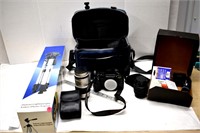 Pentax 35mm. Camera with Tripod, Case etc.