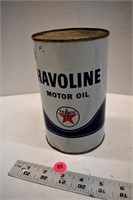 Texaco Havoline 1 Quart Oil Tin