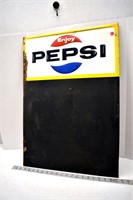 Tin Pepsi Blackboard Menu Board 19" x 27"