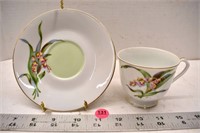 Diamond China teacup/saucer (Made in Occupied