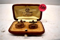 Antique cufflinks in original box (H.P. Gardner