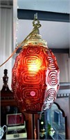 Vintage swag lamp (red paint flaking, looks
