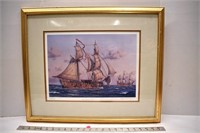 Signed/framed print "The Good Fortune" by Mark