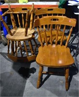 4 Wooden Chairs *LYS