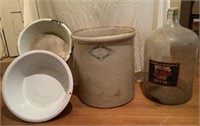 Antique #8 Stoneware Crock, Pittsburgh Pottery CO.