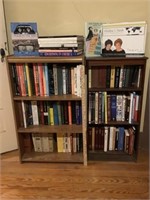 Two 3 Shelf Bookcases ( Books Included )