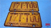 !967 Centennial License Plates