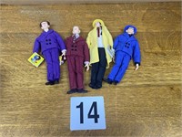 Lot of 4 Dick Tracy dolls