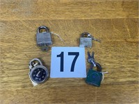 Lot of 4 locks