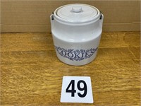 Vintage cookie jar crock from Monmouth Pottery