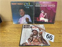Lot of 3 Moms Mabley comedy records