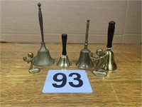 Lot of bells and candlestick holders