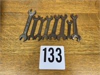 Lot of 8 vintage metal wrenches