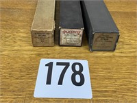 Lot of 3 player piano rolls in boxes