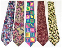 5 PARTY DRINKING MENS NECK TIES