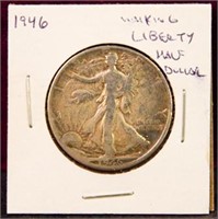 1946 Walking Liberty Silver Half Dollar