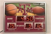 Texas A&M Scoreboard Clock