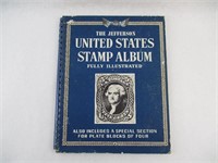 Vintage Jefferson U.S. Stamp Album