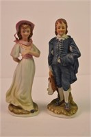 Lefton, Blue Boy and Pinky Figurines